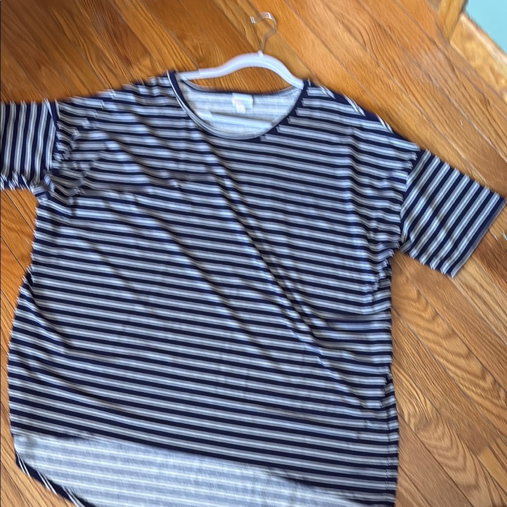 Striped woman’s Lularoe shirt